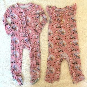 Little Bum Bums Lemme Take A Shellfie Ruffle Romper and Footie